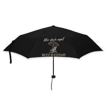 Frührente - Mir doch egal bin in Altersteilzeit - Regenschirm (klein) - Schwarz - Vorne