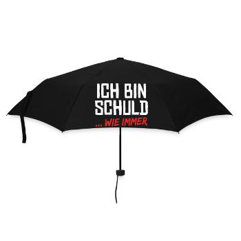 Ich Bin Schuld Wie Immer Lustiger Spruch - Regenschirm (klein) - Schwarz - Vorne