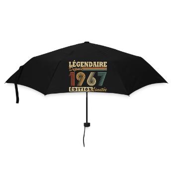 Legendär seit 1967 Limited Edition Vintage - Regenschirm (klein) - Schwarz - Vorne