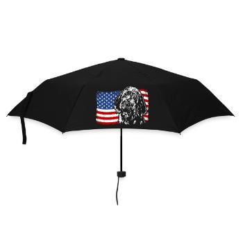 Spinone Italiano America Flag Dog Dogs Wilsigns - Umbrella (small) - black - Front