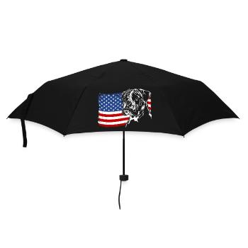 Boxeur allemand Amérique Flag Chiens Chien Wilsigns - Parapluie standard - noir - Devant