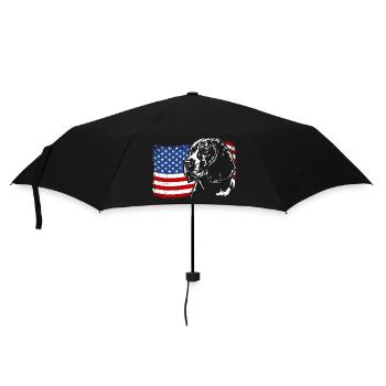 Beagle America Flag Dogs Dog Wilsigns - Umbrella (small) - black - Front