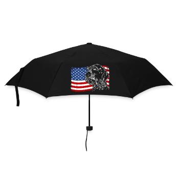 Deutsch Drahthaar Amerika Fahne Hunde Wilsigns - Regenschirm (klein) - Schwarz - Vorne