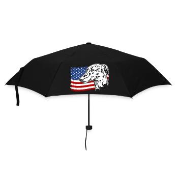 Galgo Español Amérique Flag Dogs Wilsigns - Parapluie standard - noir - Devant