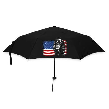 Gordon Setter America Flag Dogs Wilsigns - Umbrella (small) - black - Front