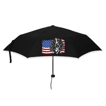 English Springer Spaniel America Flag Dog Dogs - Umbrella (small) - black - Front
