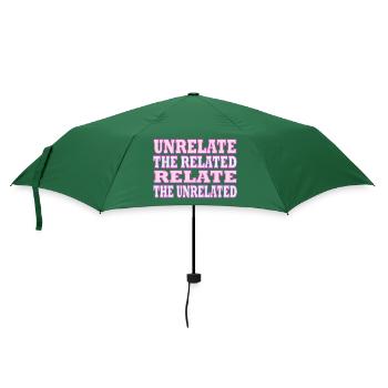 Aufheben der Beziehung Das Verwandte Beziehen Das Nicht Verwandte - Regenschirm (klein) - Flaschengrün - Vorne