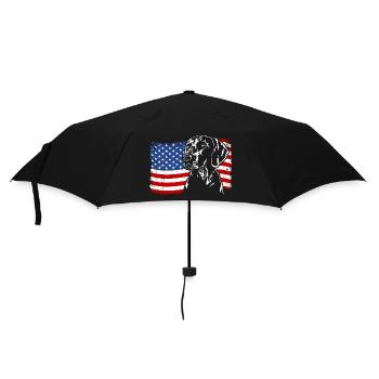 Weimaraner America Flag Dogs Hunting Dogs Wilsigns - Umbrella (small) - black - Front