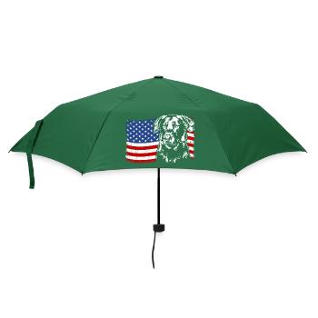 BEAUCERON America Flag Dogs Wilsigns - Umbrella (small) - bottlegreen - Front