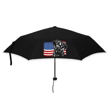 Labrador Retriever America Flag Dogs Wilsigns - Parapluie standard - noir - Devant