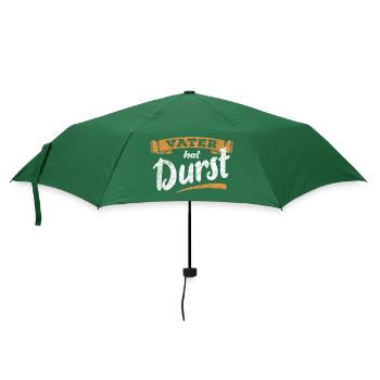 Vater hat Durst - Vatertag - Trinken Männertag - Regenschirm (klein) - Flaschengrün - Vorne