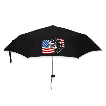 Rottweiler America Flag Dog Dogs Wilsigns - Umbrella (small) - black - Front