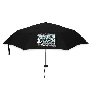 Brandmauer - Gegen Rechts, gegen Hetze - Regenschirm (klein) - Schwarz - Vorne