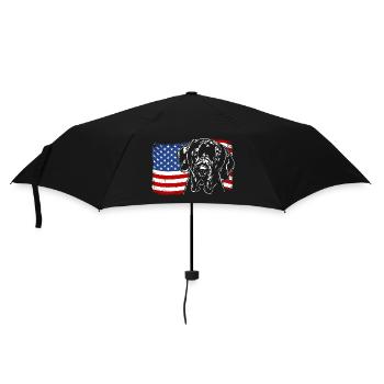 Great Dane America Flag Dogs Wilsigns - Parapluie standard - noir - Devant