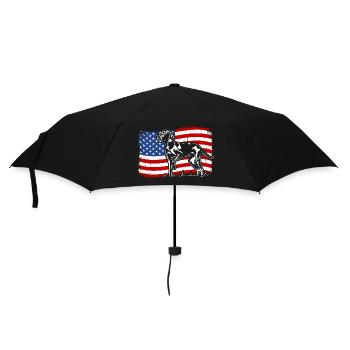 Weimaraner America Flag Dogs Hunting Dogs Wilsigns - Umbrella (small) - black - Front