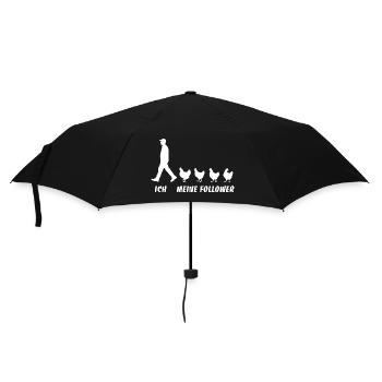 Ich Meine Follower Hühner Züchter Landwirt Bauer - Regenschirm (klein) - Schwarz - Vorne
