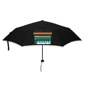 Analog Synth Retro Synthesizer Music Producer - Umbrella (small) - black - Front
