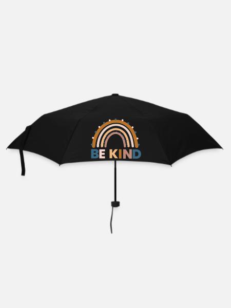 Be kind funny shirt - Umbrella (small) - black