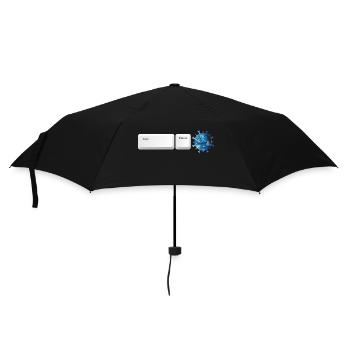 Shift Delete Covid Forever - Umbrella (small) - black - Front