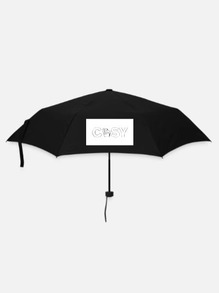Cozy Relaxation Cats Illustration - Umbrella (small) - black