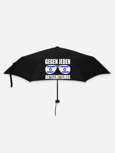 gegen jeden antisemitismus - Regenschirm (klein) - Schwarz