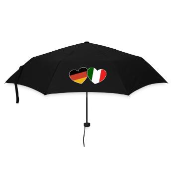 German Italian Friendship - Gift - Umbrella (small) - black - Front