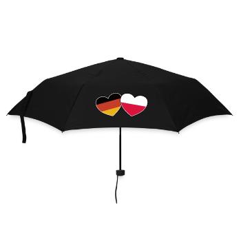 German Polish Friendship - Gift - Umbrella (small) - black - Front