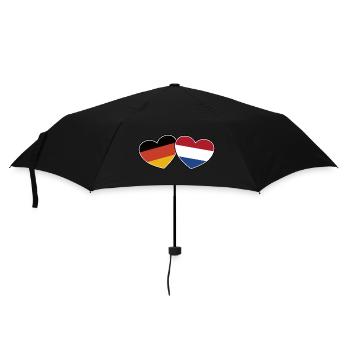 German Dutch Friendship - Gift - Umbrella (small) - black - Front