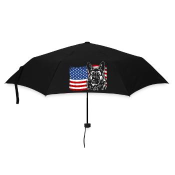 Berger allemand Amérique Flag Chiens Wilsigns - Parapluie standard - noir - Devant