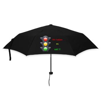 Bauern Demo Ampel - Regenschirm (klein) - Schwarz - Vorne