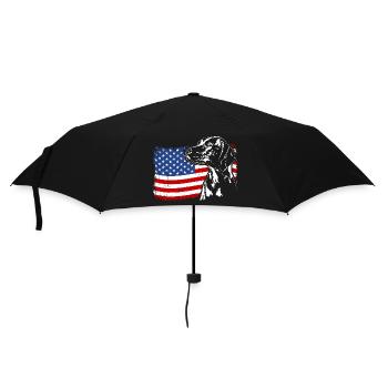 Magyar Vizsla America Flag Dogs Dog Wilsigns - Umbrella (small) - black - Front