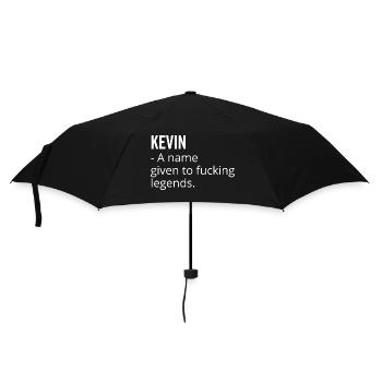 Kevin a Name Given to Fucking Legends - Umbrella (small) - black - Front