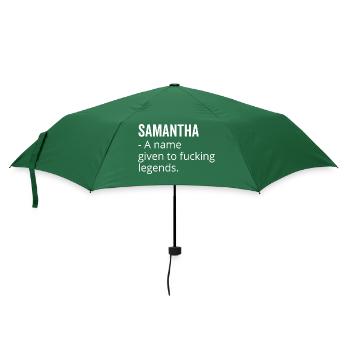 Samantha un nom donné à Fucking Legends - Parapluie standard - vert bouteille - Devant