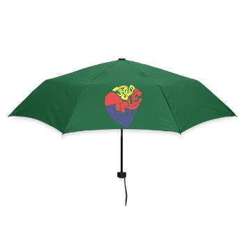 true love Jesus - Umbrella (small) - bottlegreen - Back