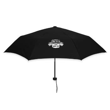 Shut Up and Squat Bodybuilding - Regenschirm (klein) - Schwarz - Hinten