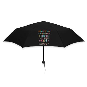 Dear person behind me, Have a nice day - Umbrella (small) - black - Back