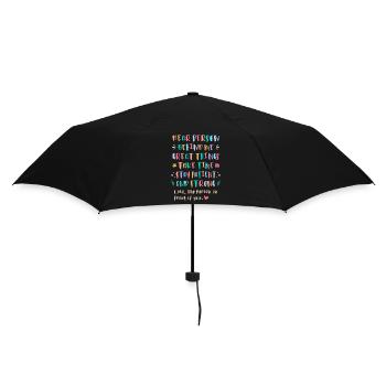 Les grandes choses prennent du temps, restez patient et fort - Parapluie standard - noir - Dos