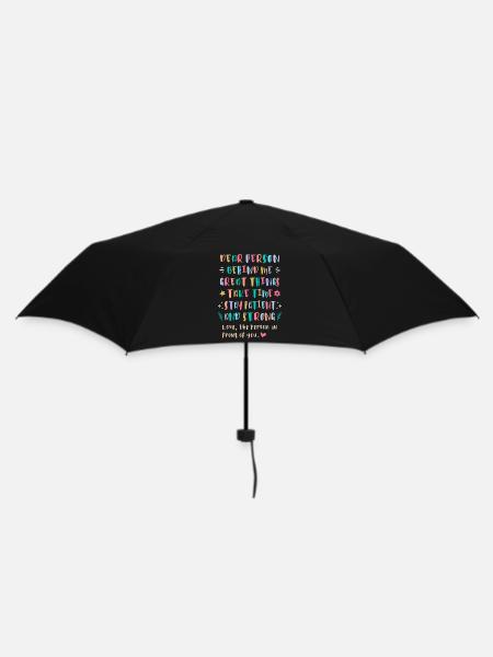 Great Things Take Time, Stay Patient and Strong - Umbrella (small) - black