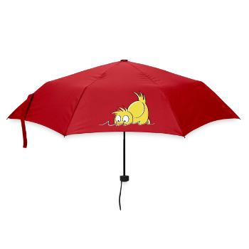 Duck Duck - Bande dessinée de canard - Parapluie standard - rouge - Devant