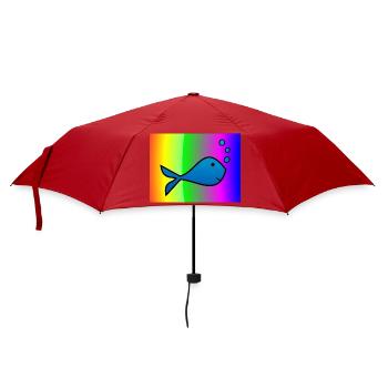 SARDINE. FISH. APRIL FOOL. EASTER. SEA - Umbrella (small) - red - Front