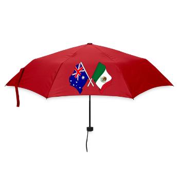 Drapeau de l’Australie et du Mexique croisé - Parapluie standard - rouge - Devant