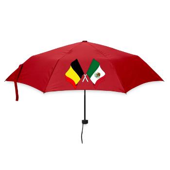 Flag of Belgium, flag Mexico - Umbrella (small) - red - Front
