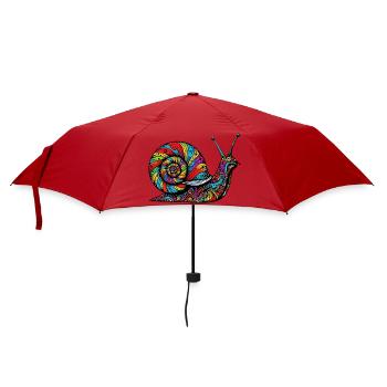 Schnecke - Regenschirm (klein) - Rot - Vorne