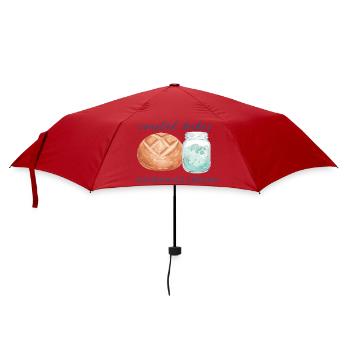Sourdough Bread Baking Baker Artisan Coastal Bakes - Umbrella (small) - red - Front