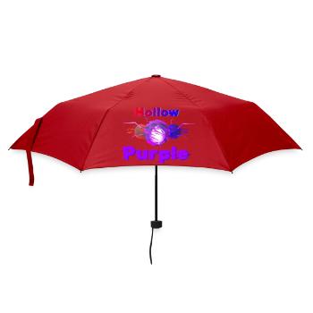 Hollow Purple Glitch Anime Tee shirt GOJO Satoru - Umbrella (small) - red - Front