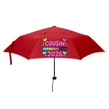 Cousin wird 2026 laden – süße Ankündigung - Regenschirm (klein) - Rot - Vorne