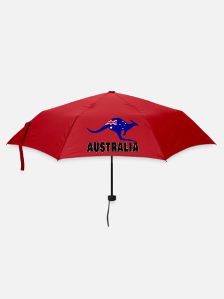 Australien Känguru / Geschenk / Geschenkidee - Regenschirm (klein) - Rot