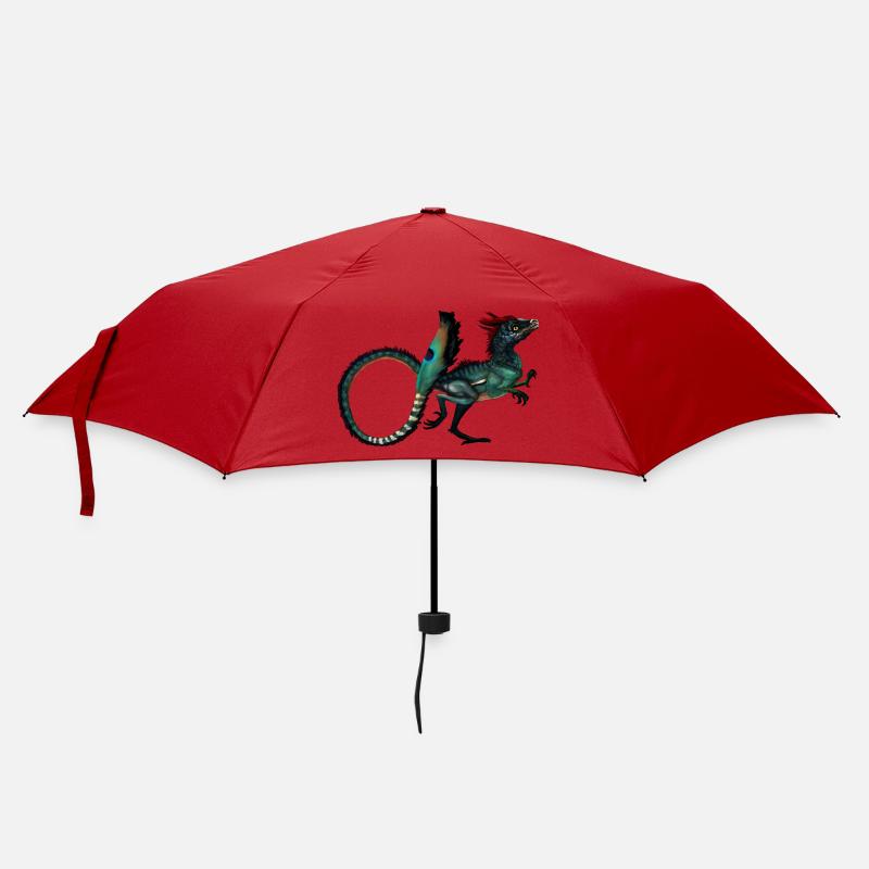 Dinosaurier - Regenschirm (klein) - Rot