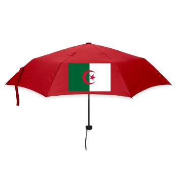 autocollant drapeau de l’Algérie Aufkleber Algérie autocollant - Parapluie standard - rouge - Devant