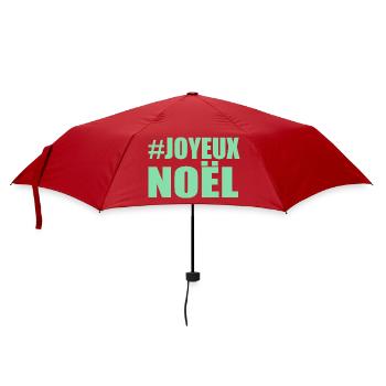 NOËL. JOYEUX NOËL. MERRY CHRISTMAS. PÈRE NOËL - Parapluie standard - rouge - Devant